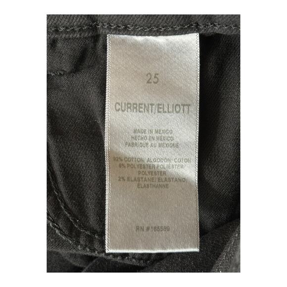 Current/Elliott jeans The Soulmate Slim Straight black size 25 - Picture 6 of 8